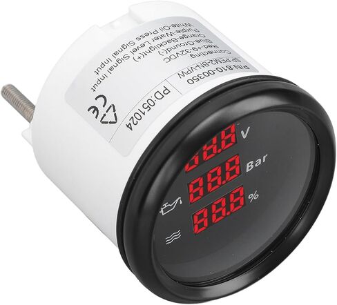 زيت ضغط الماء الرقمي على مستوى الجهد الرقمي ، مستوى ضغط مياه الزيت من 9 إلى 32 VCC (إطار أسود أسود) in Kuwait
