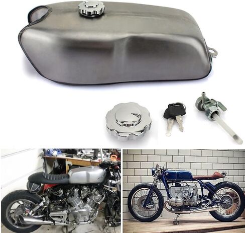 2.4 جالون 9L Universal Cafe Racer Gas Fuel Tank for Honda for Suzuki for Kawasaki for BWM R100R for Yamaha RD50 RD350 RD400 in Saudi Arabia