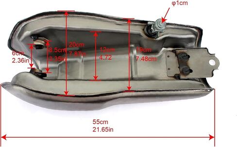 2.4 جالون 9L Universal Cafe Racer Gas Fuel Tank for Honda for Suzuki for Kawasaki for BWM R100R for Yamaha RD50 RD350 RD400 in Saudi Arabia