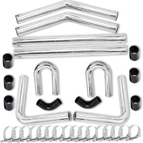 Sunroad 8pcs Universal 3 "610mm مصقول توربو توربو interbooler طقم u-pip in Kuwait