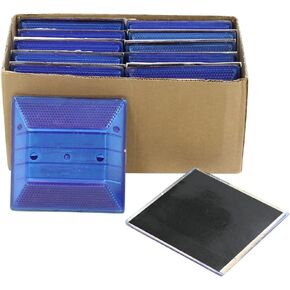 علامة ممر الطريق الأزرق العاكس (10 حزمة) - علامات الرصيف الزرقاء الحريق - نقطة النقطة بيل -N -ال لاتمة in Kuwait