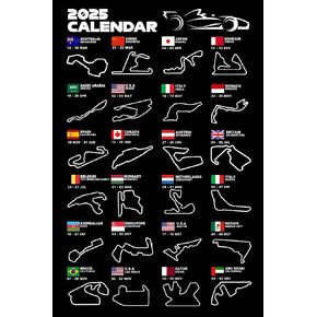 F1 Poster Track Wall Art Picture for Boys Room Office Decor Formula 1 Merchandise Racing Gift （23.6X15.7 inches） in Saudi Arabia