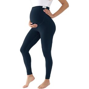 طماق الأمومة للنساء فوق جوارب اليوغا الناعمة الزبداني مع الجيوب تجريب سروال الحمل النشط in Kuwait