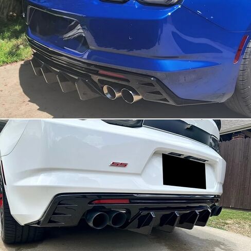 for 2016-2023 Chevy Camaro Side Skirts, ZL1 Style Rocker Panel Body Kit Compatible with Camaro SS RS LT Models (Side Skirts-Gloss Black) in Saudi Arabia