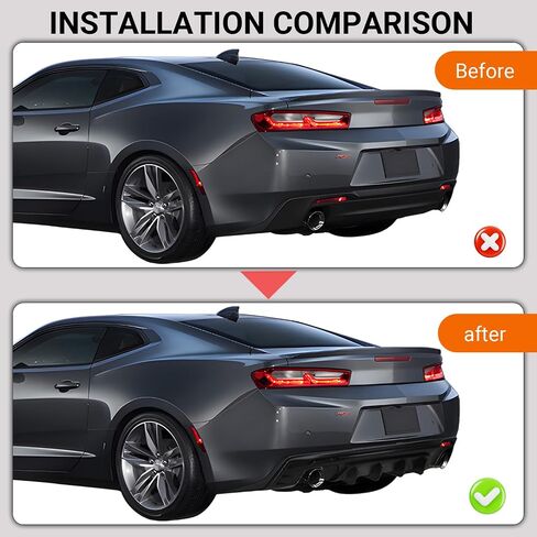 for 2016-2023 Chevy Camaro Side Skirts, ZL1 Style Rocker Panel Body Kit Compatible with Camaro SS RS LT Models (Side Skirts-Gloss Black) in Saudi Arabia