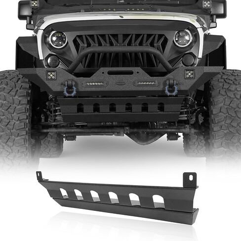 u-Box Wrangler Cladding Skid Plate Door Armor Rocker Guards Slider Compatible with Jeep Wrangler JK Unlimited 2007-2018 4-Door in Saudi Arabia