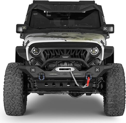 u-Box Wrangler Cladding Skid Plate Door Armor Rocker Guards Slider Compatible with Jeep Wrangler JK Unlimited 2007-2018 4-Door in Saudi Arabia