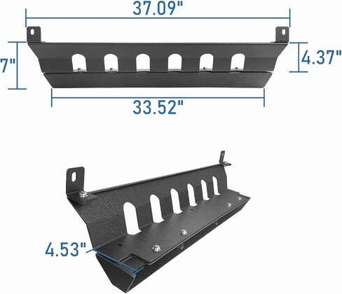 u-Box Wrangler Cladding Skid Plate Door Armor Rocker Guards Slider Compatible with Jeep Wrangler JK Unlimited 2007-2018 4-Door in Saudi Arabia