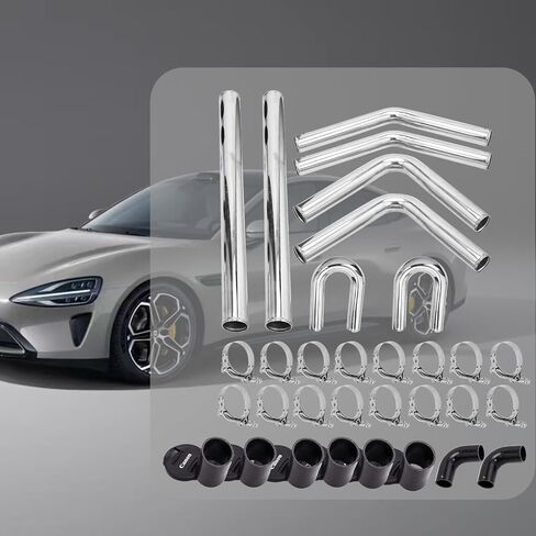 Sunroad 8pcs Universal 3 "610mm مصقول توربو توربو interbooler طقم u-pip in Kuwait