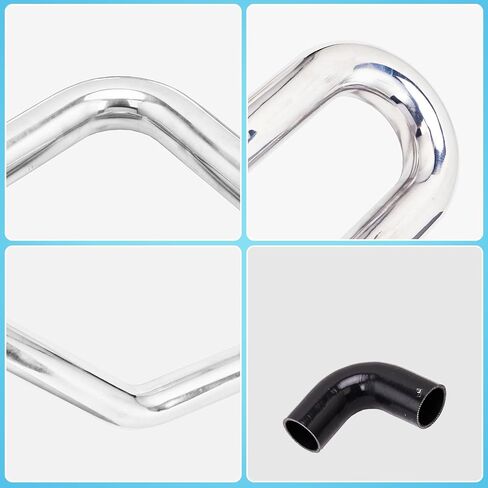 Sunroad 8pcs Universal 3 "610mm مصقول توربو توربو interbooler طقم u-pip in Kuwait