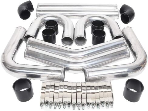 Sunroad 8pcs Universal 3 "610mm مصقول توربو توربو interbooler طقم u-pip in Kuwait