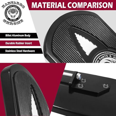 Rider Floorboards for Roadmaster Challenger Pursuit Chieftain Springfield 2014-2025 (Rider-Gloss Black) in Saudi Arabia