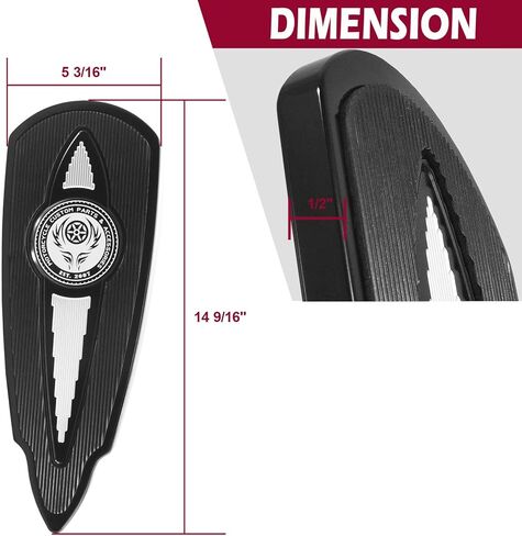Rider Floorboards for Roadmaster Challenger Pursuit Chieftain Springfield 2014-2025 (Rider-Gloss Black) in Saudi Arabia