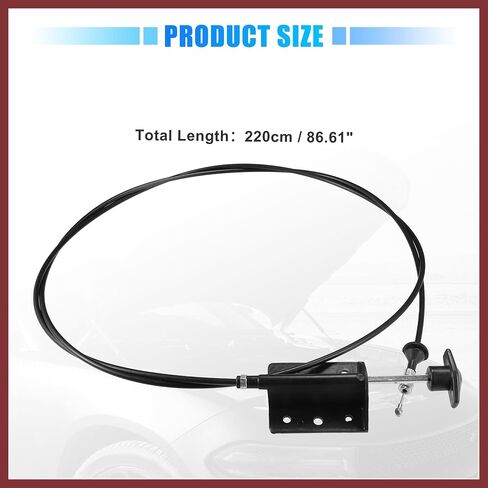 كابل تحرير هود ل Dodge D150 D250 W150 W250 Ramcharger 1981-1993 لـ Dodge W100 1984-1989 No.55024942 Front Hood Lock Control Cable استبدال الأجزاء in Kuwait