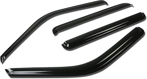 Auto Dynasty Compatible with Chevy Silverado/GMC Sierra 2pcs Tape-On Window Visor Deflector Rain Guard in Saudi Arabia