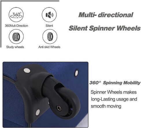 Softside Luggage Sets With Spinner Wheels, Softshell Lightweight Suitcase With Expandable And TSA Lock, 3pcs Set (Black) in Saudi Arabia