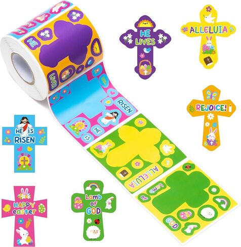 Haooryx 300pcs Make Your Own Hot Cocoa Sticker Roll, Make A Christmas Cocoa Cup Scene DIY Sticker, Mix and Match Cute Santa Reindeer Cocoa Mug Sticker for Christmas Winter Party Favor Gift Wrap Decor in Kuwait