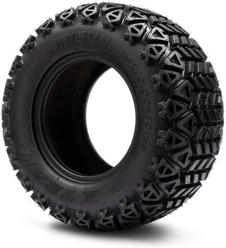Full set of Arisun X-Trail AT06 20x10-10 (4ply) Golf Cart Tires (4) in Saudi Arabia