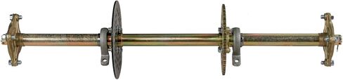Racing 32 "مجموعة محور حية خلفية مع 4pcs 145/70-6 '' إطارات العجلات حافة ، ورسالة سلسلة ، ومكابح ، وتوجيه ل go-kart atv mower mower tricycle 4 wheelers trike golf carts diy projects in Kuwait