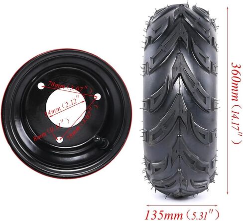 Racing 32 "مجموعة محور حية خلفية مع 4pcs 145/70-6 '' إطارات العجلات حافة ، ورسالة سلسلة ، ومكابح ، وتوجيه ل go-kart atv mower mower tricycle 4 wheelers trike golf carts diy projects in Kuwait