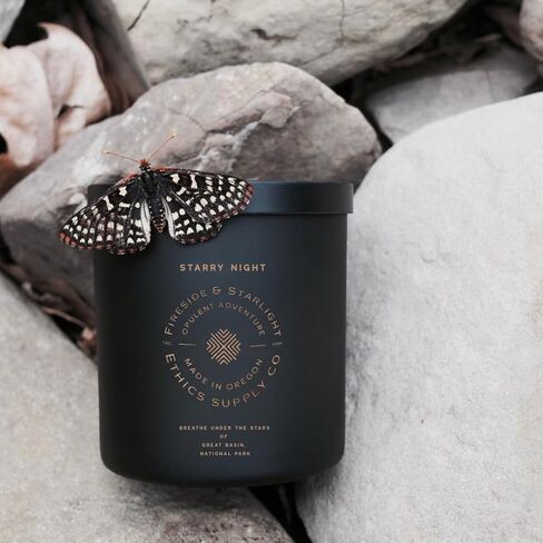 Ethics Supply Co. Ojai Pixie Blossom Candle | 12 oz | Sweet Clementine, Warm Tangerine, White Lily | Infused with Essential Oils & A Premium Grade of Aromatic Oils | 60 Hour Burn Time in Saudi Arabia