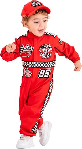 Handmade Race Car Driver Costume for Toddlers - Cars Baby Racing Outfit, Toddler Racer Suit in Kuwait