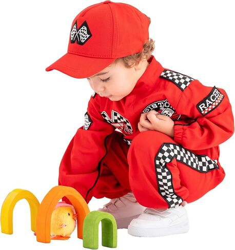 Handmade Race Car Driver Costume for Toddlers - Cars Baby Racing Outfit, Toddler Racer Suit in Kuwait