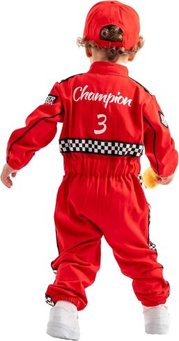 Handmade Race Car Driver Costume for Toddlers - Cars Baby Racing Outfit, Toddler Racer Suit in Kuwait