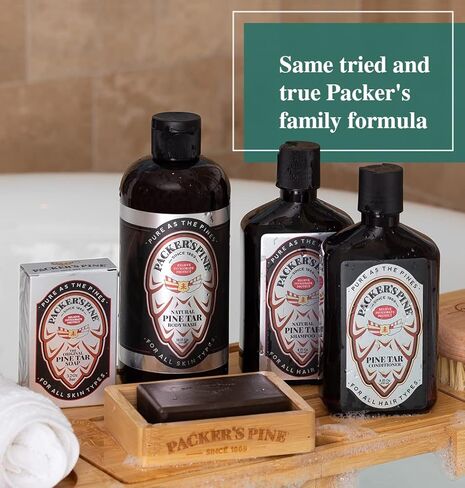 Packer's Pine Tar Soap | The Original Mens Body Soap Made With Natural Pine Tar and Pine Oils | All Natural Mens | Paraben, Sulfate, and Creosote Free (3 Pack) in Saudi Arabia
