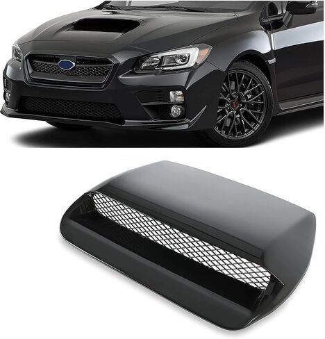 Scoop Front Hood Scoop W/شبكة متوافقة مع 2015-2021 Subaru WRX STI استبدال 90821VA001NN 90829VA010NN HOOD BONNET UNPAINET - Black in Kuwait