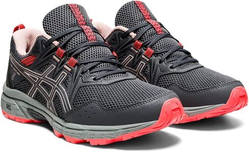 حذاء الجري Gel-Venture 8 للسيدات من ASICS، مقاس 5.5، أسود/وردي متجمد in Saudi Arabia