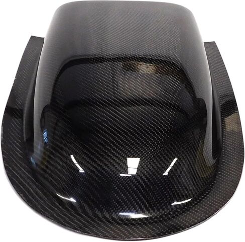 Thunderbird Style Bubble 3" Hood Scoop with Outside Mounting Flange (Black Carbon Fiber) in Saudi Arabia