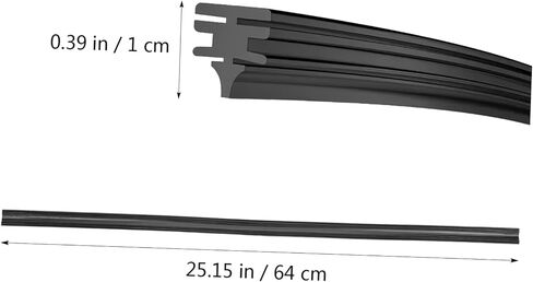 GLEAVI 5pairs Frameless Wiper Blades Refills Car Insert Rubber Strips Pack Easy Install in Saudi Arabia