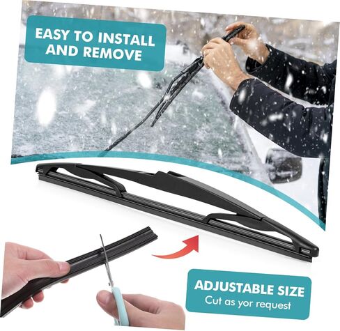 GLEAVI 5pairs Frameless Wiper Blades Refills Car Insert Rubber Strips Pack Easy Install in Saudi Arabia