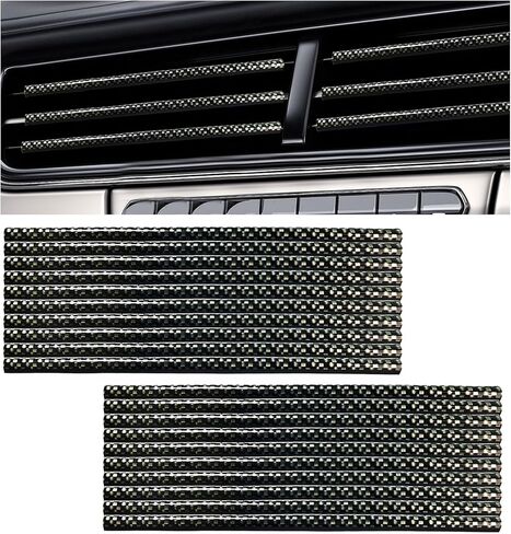 20PCS Car Air Conditioner Decoration Strips, Waterproof Auto Moulding Trim for Straight Air Vent Outlet, Universal Bendable Vent Strip Interior Accessories for Most Vehicles (Pink) in Saudi Arabia