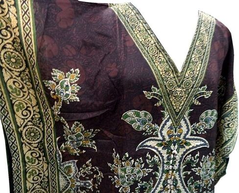طباعة الأزهار الطويلة Caftan Tunic Dress Nightdress Beach Maxi Kaftan Nightwear بالإضافة إلى التستر على النساء in Kuwait