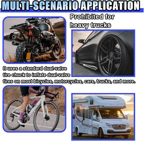 Car Tire Inflator Hose Adapter, High-Pressure Air Compressor Hose, Lock-on Air Chuck Connector Extension Tube with Converting Nuts, Quick-Inflation Hose for Tire Pump in Saudi Arabia