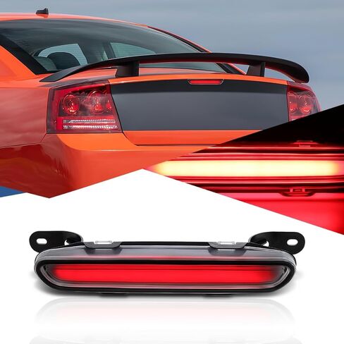 Auto Dynasty Full LED Black Housing 3rd Third Tail Brake Light Rear Center High Mount Stop Lamp Compatible with Charger 06-10 in Saudi Arabia