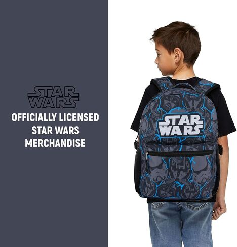 STAR WARS Allover Print Backpack - Darth Vader, Storm Trooper, Yoda, Luke Skywalker, Han Solo and Chewbacca - Adult and Kids School Bag in Saudi Arabia