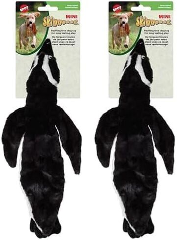 SPOT Mini Skinneeez | Stuffless Dog Toy with Squeaker For All Dogs | Tug-Of-War Toy For Small and Large Breeds | 15" | Arctic Animal Assorted Design | By Ethical Pet in Saudi Arabia