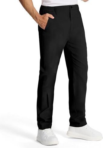 Susclude Chinos Pants Men - Straight Fit Work Pants Stretch Casual Golf Dress Office Pants for Men 2025 in Saudi Arabia