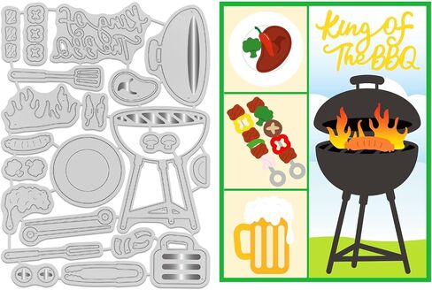 GLOBLELAND Camping Tent Telescope Cutting Dies for DIY Scrapbooking Metal Gnomes Tree Die Cuts Embossing Stencils Template for Paper Card Making Decoration Album in Saudi Arabia