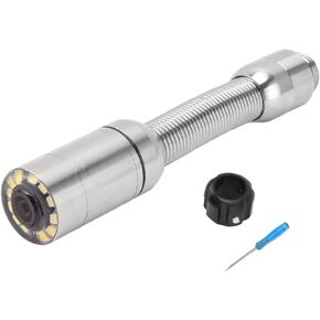 Sewer Camera Head Accessories 0.9inch/23mm Professional Sewer Inspection Camera Head IP68 Waterproof Pipe Drain Endoscope Camera Replacement with 12 LED Lights