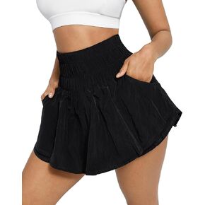 FeelinGirl Womens High Waisted Athletic Skorts Quick Dry Gym Workout Skirt Tennis Golf Skirts for Girl with Pocket