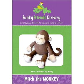 Funky Friends Factory Mitch Monkey Sewing Pattern