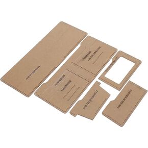 Jeanoko Acrylic Template Leather Short Wallet Purse Pattern Set Accessory Hand Craft DIY Tools for Short Wallet
