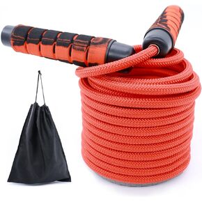 7m/23 FT Long Jump Rope for Kids Adults,Double Dutch Jump Rope,Adjustable Skipping Ropes with High-strength Nylon Braided Rope Core,360°Rotation Not Entangled,Long Enough for 6-10 Jumpers