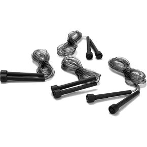 Mind Reader SKIP4-PNK Adjustable, (Pack of 4) Skipping, Rapid Jumping Rope Cable and 4.75" Handle, Ideal for Aerobic Exercise, Boxing, Speed Training, Endurance, MMA, and Fitness Gym, Pink in Kuwait