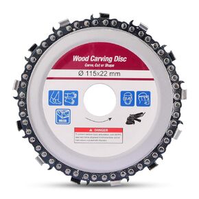 4 1/2 inch Wood Carving Disc Cut Chain Grinder Disc Chainsaw Grinding Wheel Chain Blade Circular Plate 7/8" Arbor, Circular Saw Blade 13 Teeth (115mm)