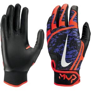 Nike Women's Hyperdiamond Edge Batting Gloves (Violet/White, S)